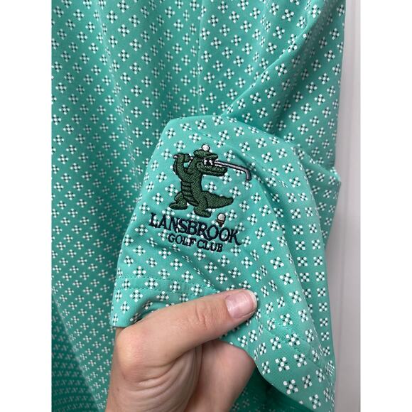 Footjoy Men's Golf Performance Polo Green printed polo shirt size XXL - Picture 6 of 7